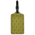 Ghana Kente Pattern Print Luggage Tag