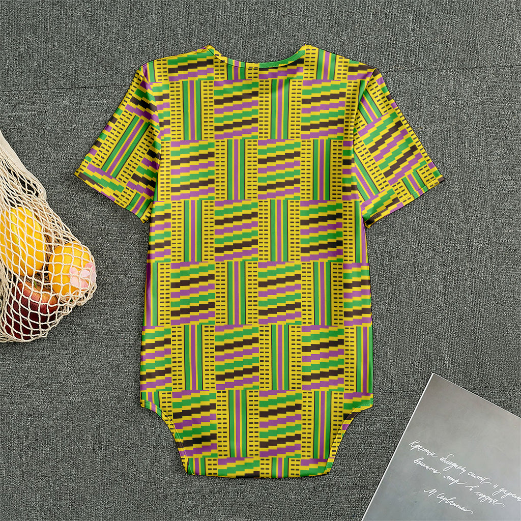 Ghana Kente Pattern Print Men's Bodysuit