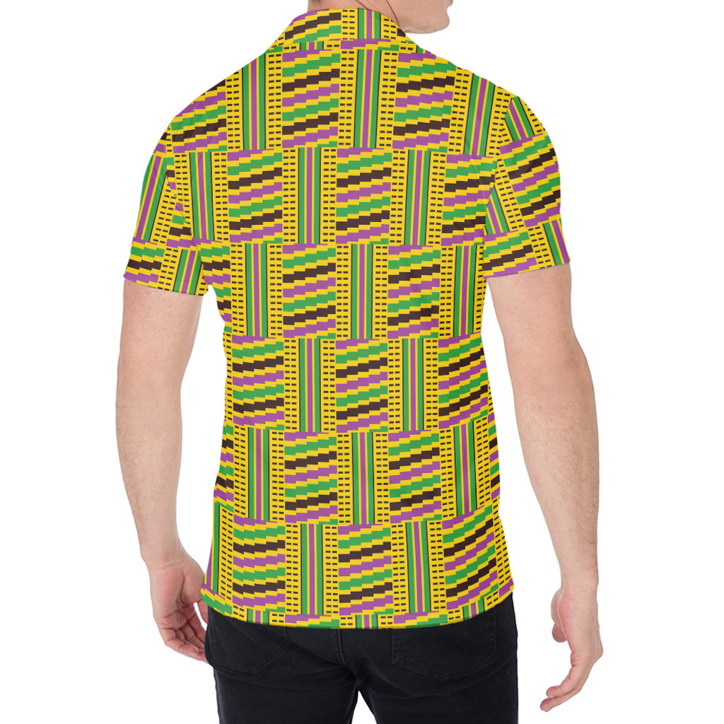 Ghana Kente Pattern Print Men's Shirt