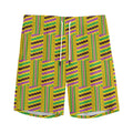 Ghana Kente Pattern Print Men's Athletic Shorts