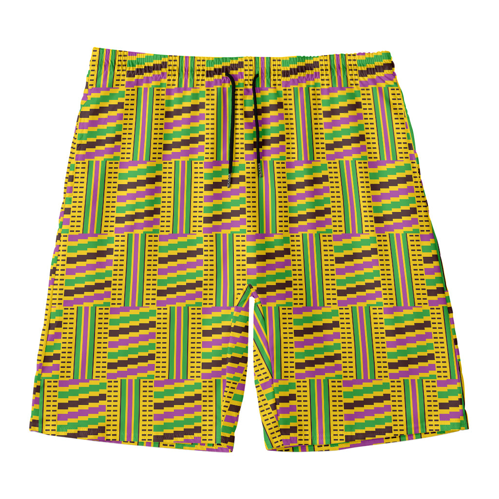 Ghana Kente Pattern Print Men's Swim Trunks