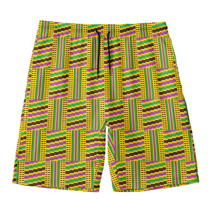 Ghana Kente Pattern Print Men's Swim Trunks