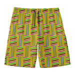 Ghana Kente Pattern Print Men's Swim Trunks