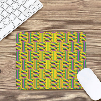 Ghana Kente Pattern Print Mouse Pad
