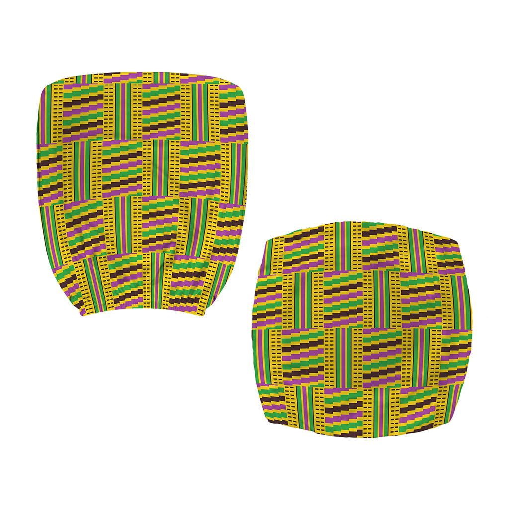 Ghana Kente Pattern Print Office Chair Cover