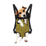 Ghana Kente Pattern Print Pet Carrier Backpack