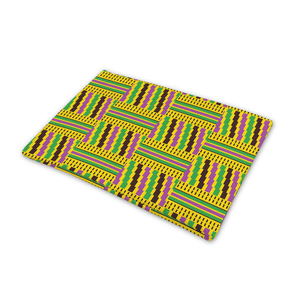 Ghana Kente Pattern Print Pet Cooling Mat Cover