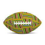 Ghana Kente Pattern Print Rugby Ball