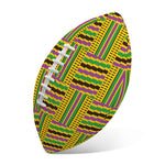 Ghana Kente Pattern Print Rugby Ball