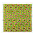 Ghana Kente Pattern Print Silk Bandana