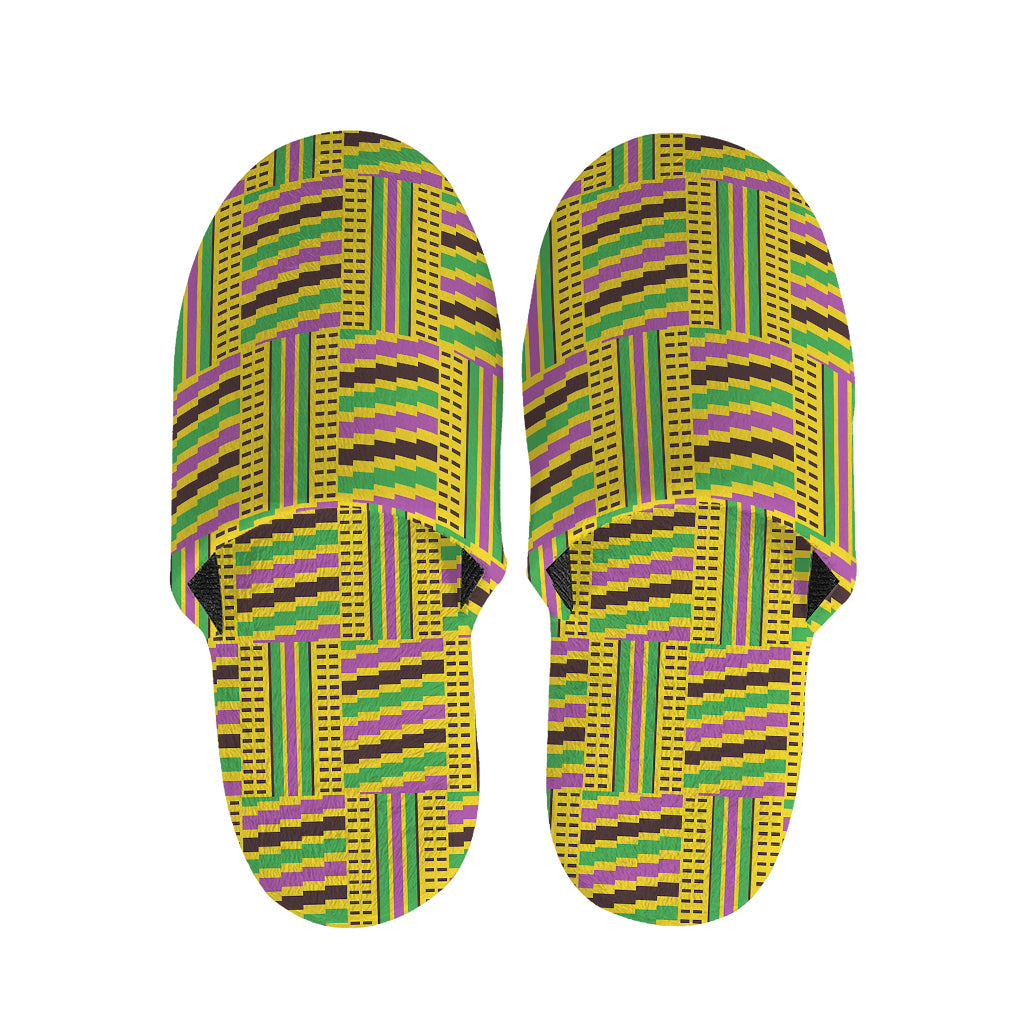 Ghana Kente Pattern Print Slippers