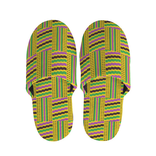 Ghana Kente Pattern Print Slippers