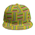 Ghana Kente Pattern Print Snapback Cap