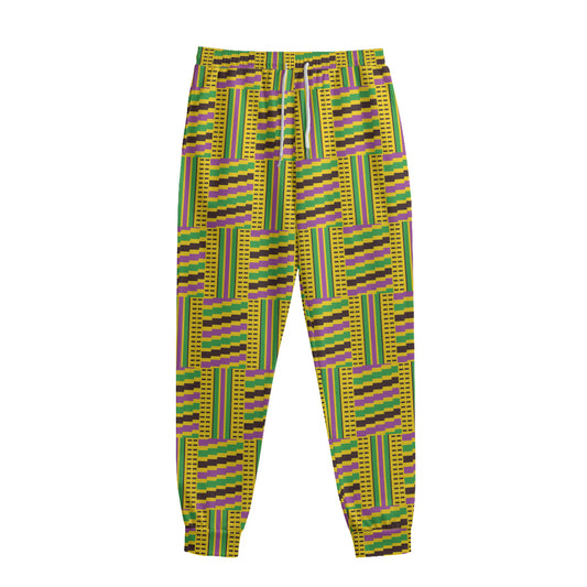 Ghana Kente Pattern Print Sweatpants