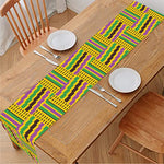 Ghana Kente Pattern Print Table Runner