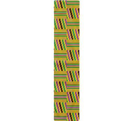 Ghana Kente Pattern Print Table Runner