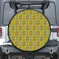 Ghana Kente Pattern Print Tire Cover