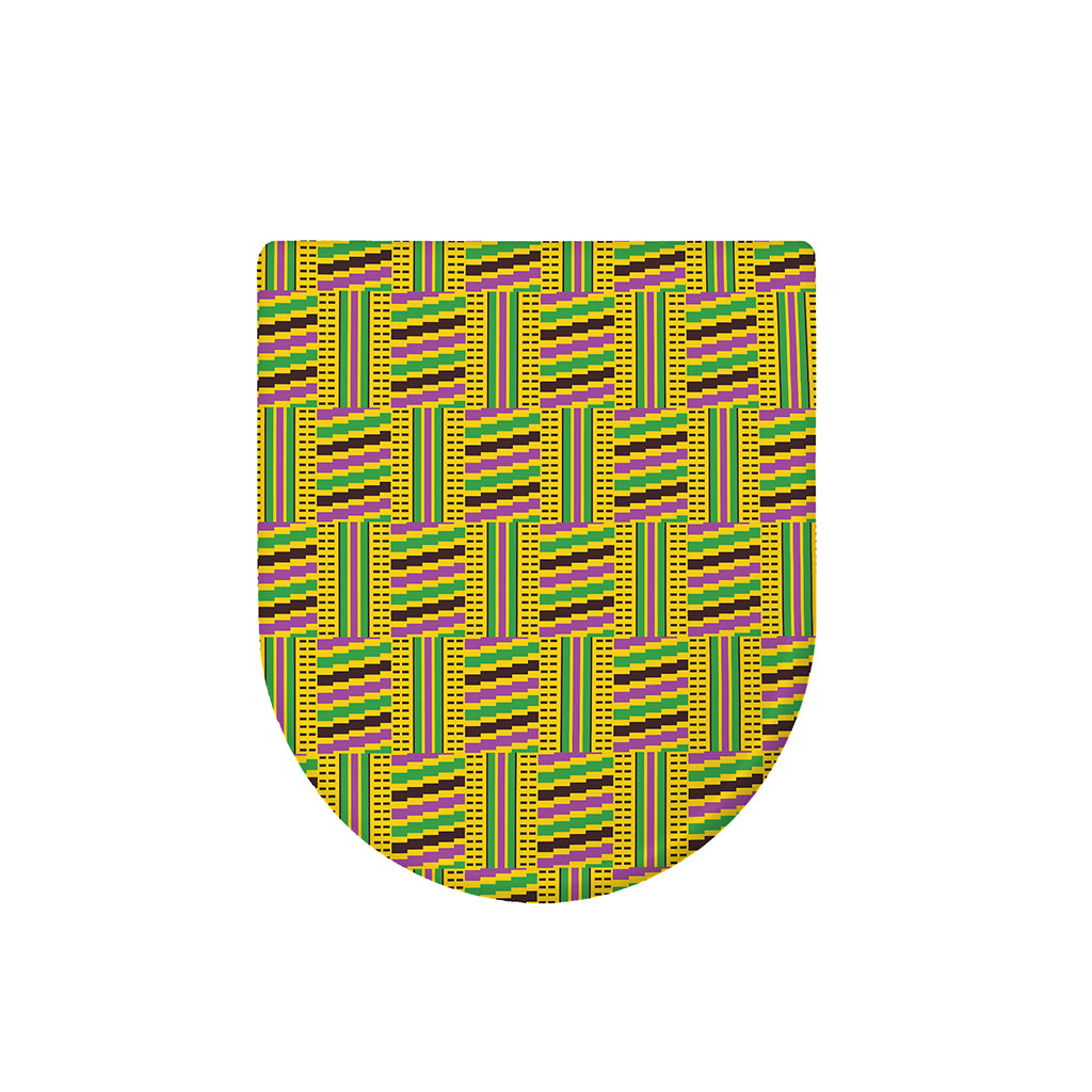 Ghana Kente Pattern Print Toilet Lid Cover
