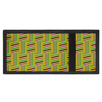 Ghana Kente Pattern Print Trifold Wallet