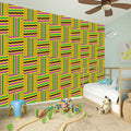Ghana Kente Pattern Print Wall Sticker