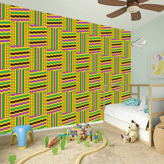 Ghana Kente Pattern Print Wall Sticker