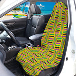 Ghana Kente Pattern Print Waterproof Car Seat Cover