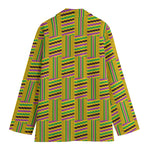Ghana Kente Pattern Print Women's Blazer