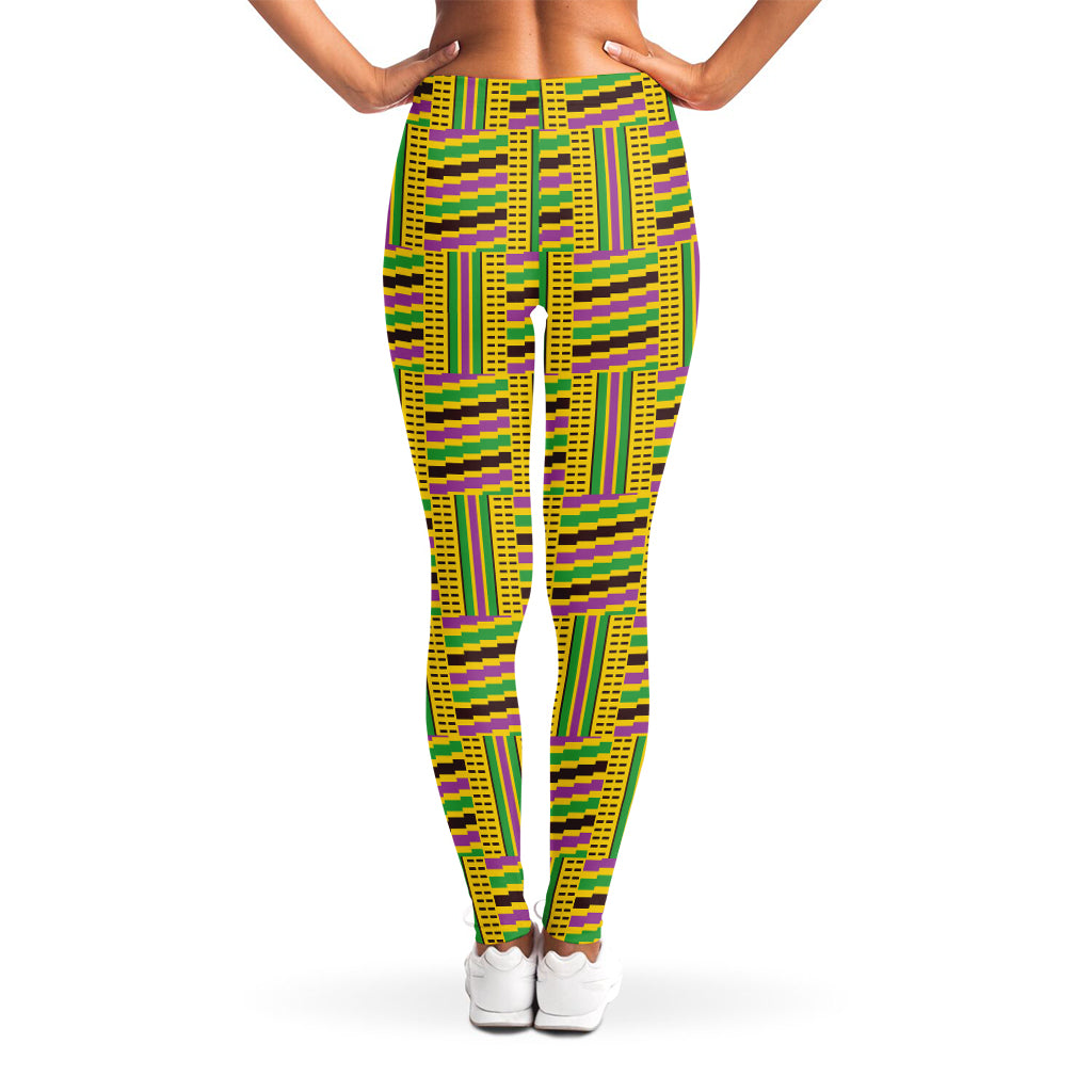 Ghana Kente Pattern Print Women's Leggings