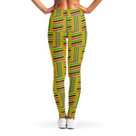 Ghana Kente Pattern Print Women's Leggings