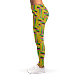 Ghana Kente Pattern Print Women's Leggings