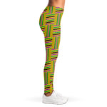 Ghana Kente Pattern Print Women's Leggings