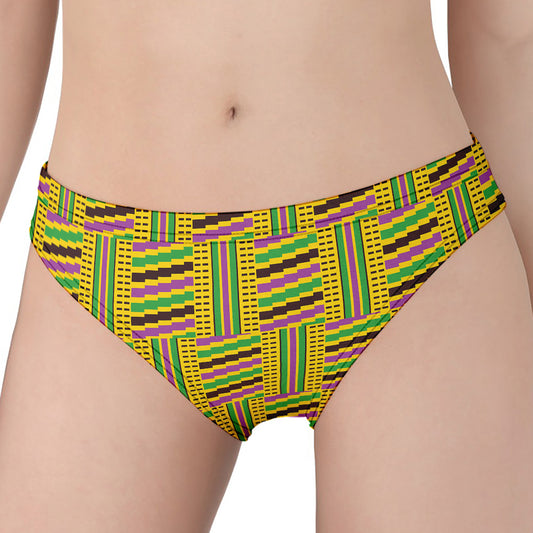 Ghana Kente Pattern Print Women's Panties