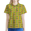 Ghana Kente Pattern Print Women's Polo Shirt