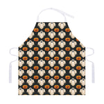 Ghost And Pumpkin Pattern Print Adjustable Apron