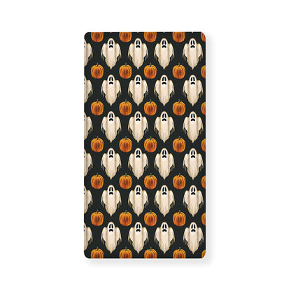 Ghost And Pumpkin Pattern Print Baby Crib Sheet