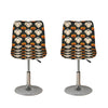 Ghost And Pumpkin Pattern Print Bar Stool Covers