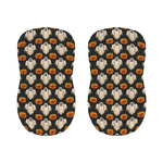 Ghost And Pumpkin Pattern Print Bar Stool Covers