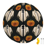 Ghost And Pumpkin Pattern Print Basketball