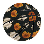 Ghost And Pumpkin Pattern Print Basketball