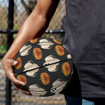 Ghost And Pumpkin Pattern Print Basketball