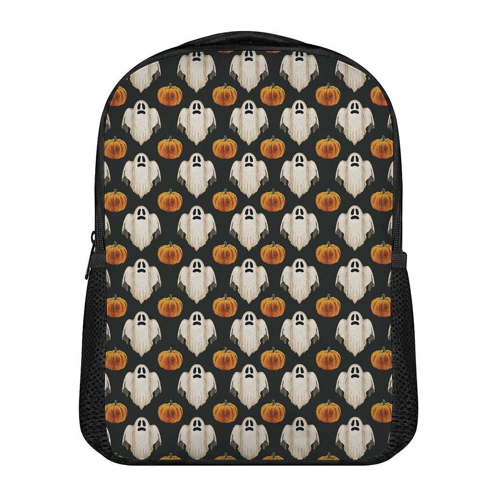 Ghost And Pumpkin Pattern Print Casual Backpack
