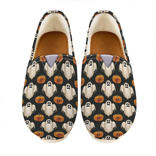 Ghost And Pumpkin Pattern Print Casual Shoes