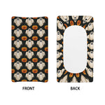 Ghost And Pumpkin Pattern Print Changing Pad Cover