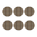Ghost And Pumpkin Pattern Print Coaster Set