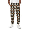Ghost And Pumpkin Pattern Print Cotton Sweatpants