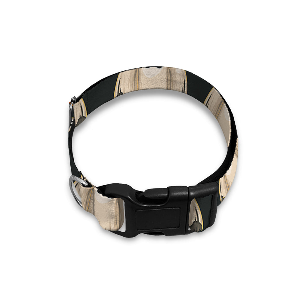 Ghost And Pumpkin Pattern Print Dog Collar