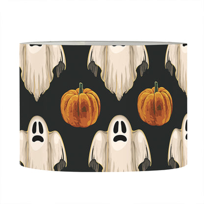 Ghost And Pumpkin Pattern Print Drum Lamp Shade