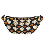 Ghost And Pumpkin Pattern Print Fanny Pack