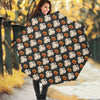 Ghost And Pumpkin Pattern Print Foldable Umbrella
