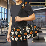 Ghost And Pumpkin Pattern Print Gym Bag